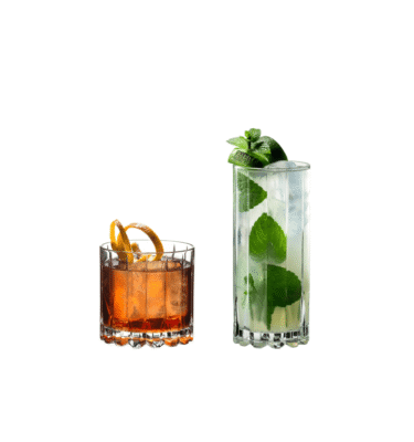 RIEDEL, DRINK SPECIFIC GLASSWARE ROCKS AND HIGHBALL SET